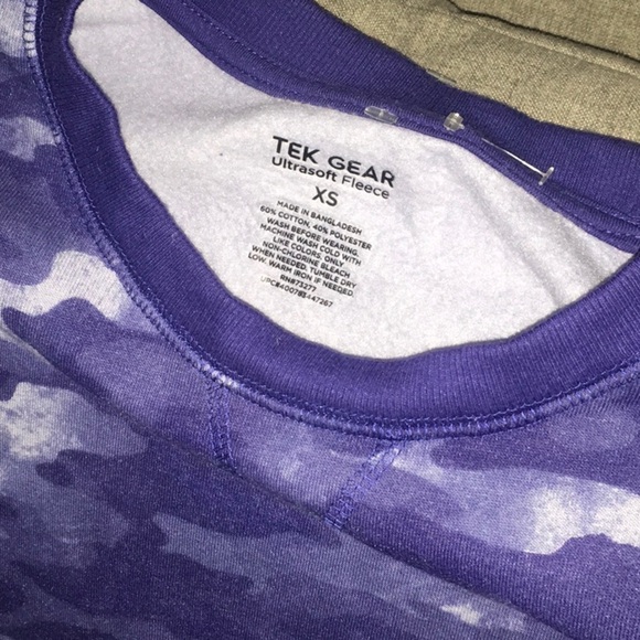 Tek Gear size xs 60% cotton 40% polyester ultra soft fleece sweatshirt b… - Picture 6 of 16